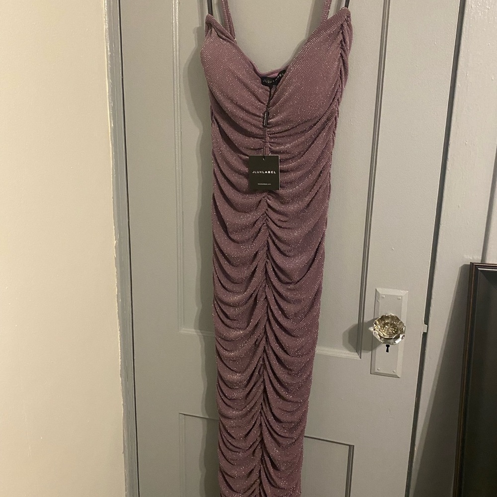 PURPLE/SILVER NIGHT TO REMEMBER DRESS
